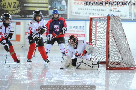 2011-04-09 Como 1082 Hockey Milano Rossoblu U11-Aosta